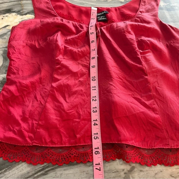 BeLiza Burgundy Wine Red Silk Charmeuse Lined Camisole 10 - Picture 5 of 8